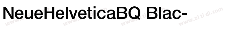 NeueHelveticaBQ Blac字体转换